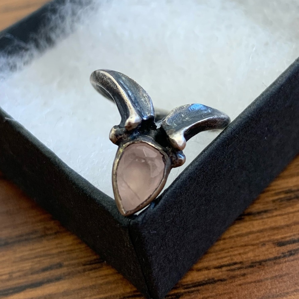 Bloodmilk Rose Quartz Ring